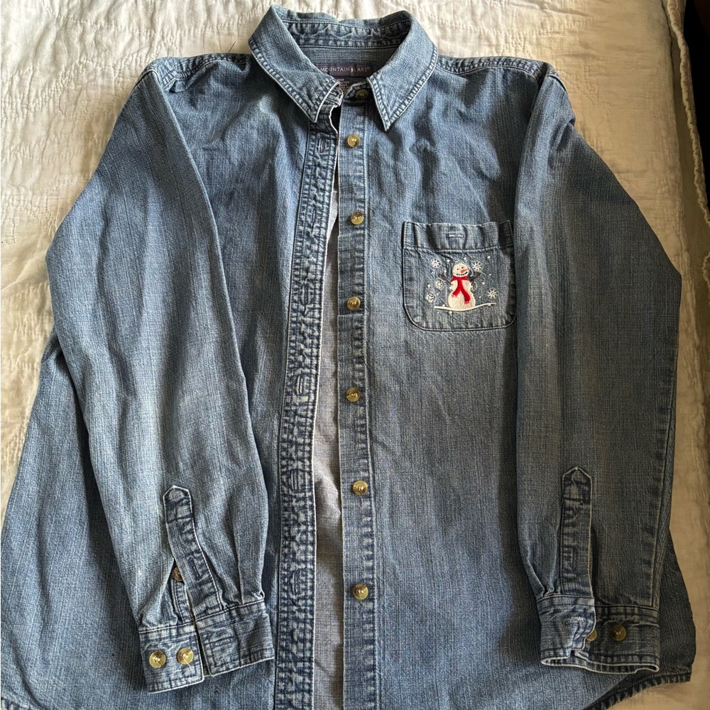 Mountain Lake Blue Denim Shirt